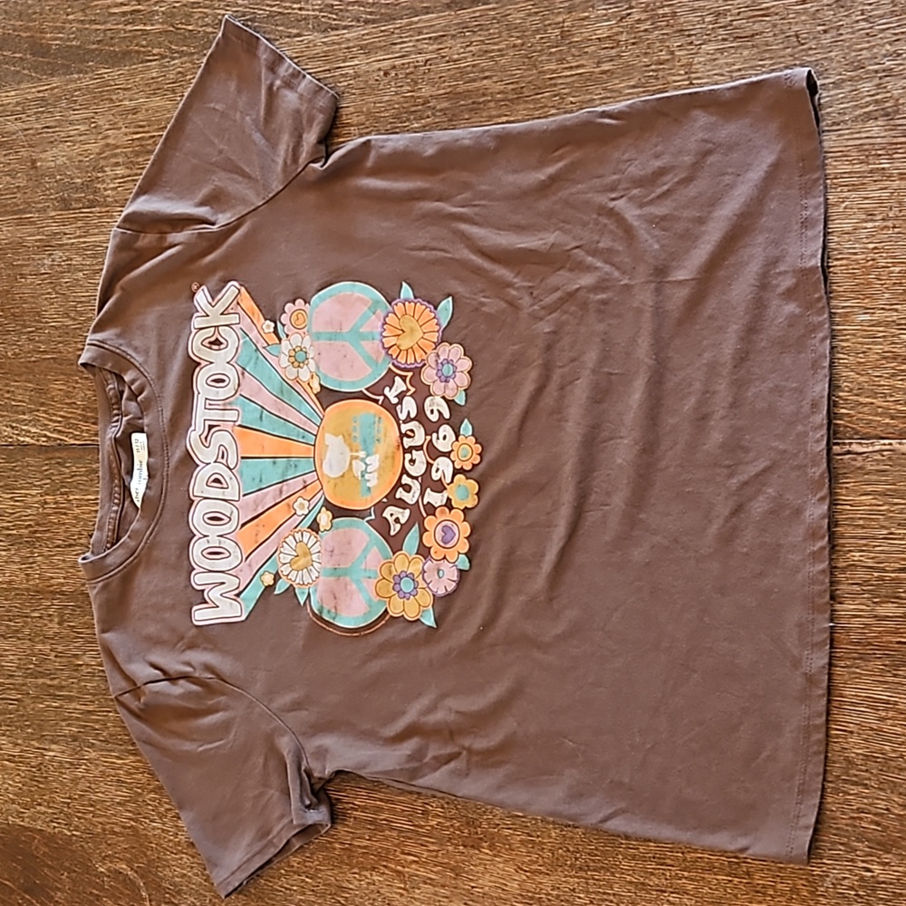 abercrombie kids Woodstock graphic logo tee, Size 11/12